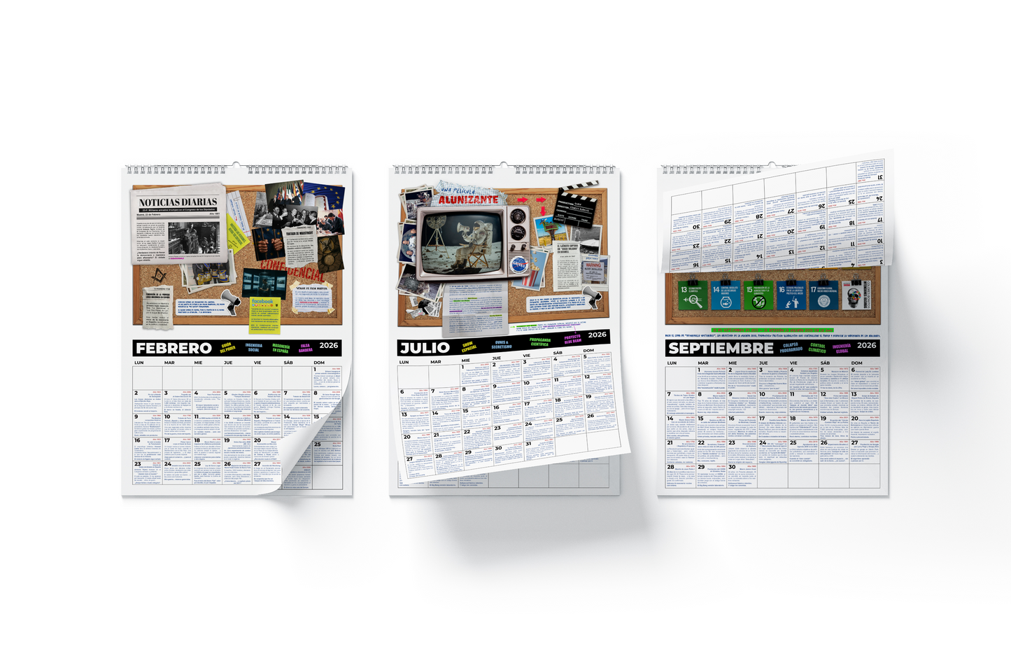 Calendario GSH 2026 · El Gran Show de la Historia (Edición Despertar) — Efemérides para conectar los puntos… y desconectar del cuento